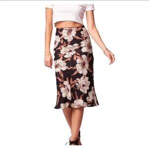 NWT | REVOLVE Band of the Free (formerly Band of Gypsies) Rho Floral Slip Skirt